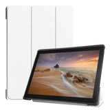 Lenovo Tab E10 Leather Case w. Tri-fold Stand - White