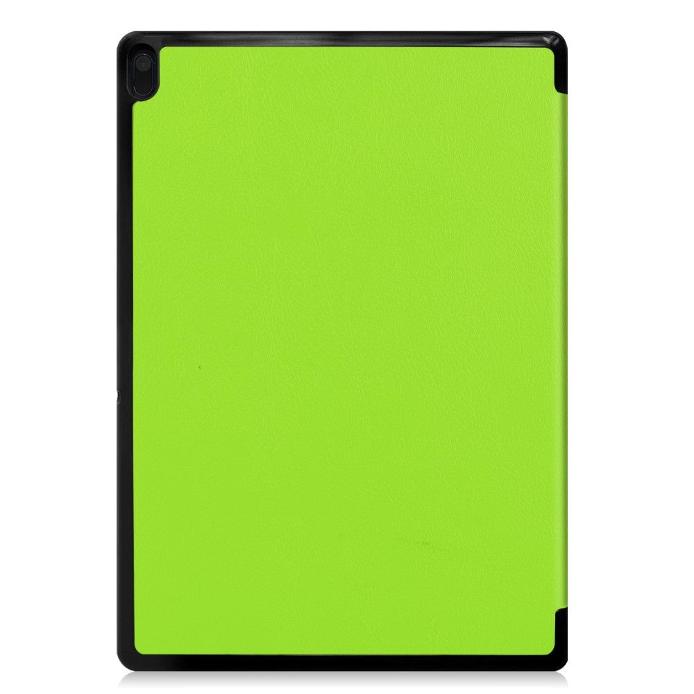 Lenovo Tab E10 Leather Case w. Tri-fold Stand - Green