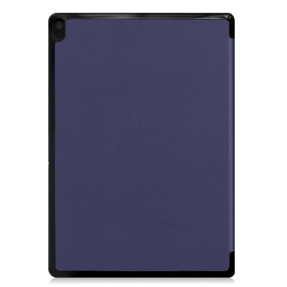 Lenovo Tab E10 Leather Case w. Tri-fold Stand - Dark Blue