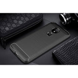 Motorola Moto G7 Power Brushed Carbon Fiber Texture Case Black