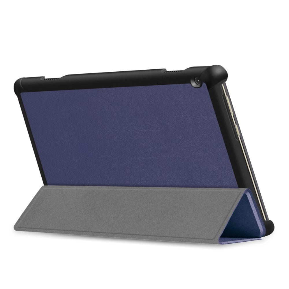 Lenovo Tab M10 HD 10.1" (TB-X505F) / FHD 10.1" (TB-X605) Case - Tri-fold Leather Case - Dark Blue