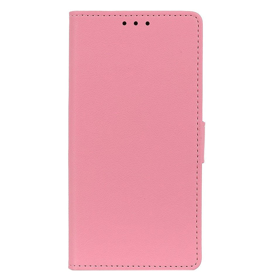 Motorola Moto G8 Plus Leather Wallet Case Pink