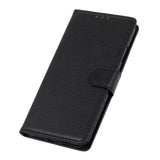 Motorola Moto E6 Play Leather Case w. Soft Pouch - Black