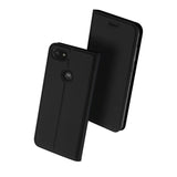 Motorola Moto E6 Play Dux Ducis Skin Pro Series Thin Wallet Case - Black