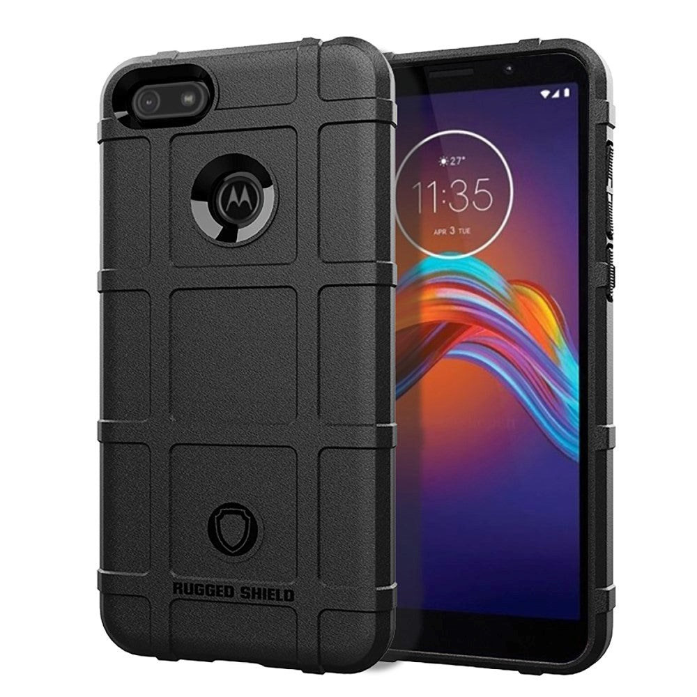 Motorola Moto E6 Play Rugged Shield Case - Black