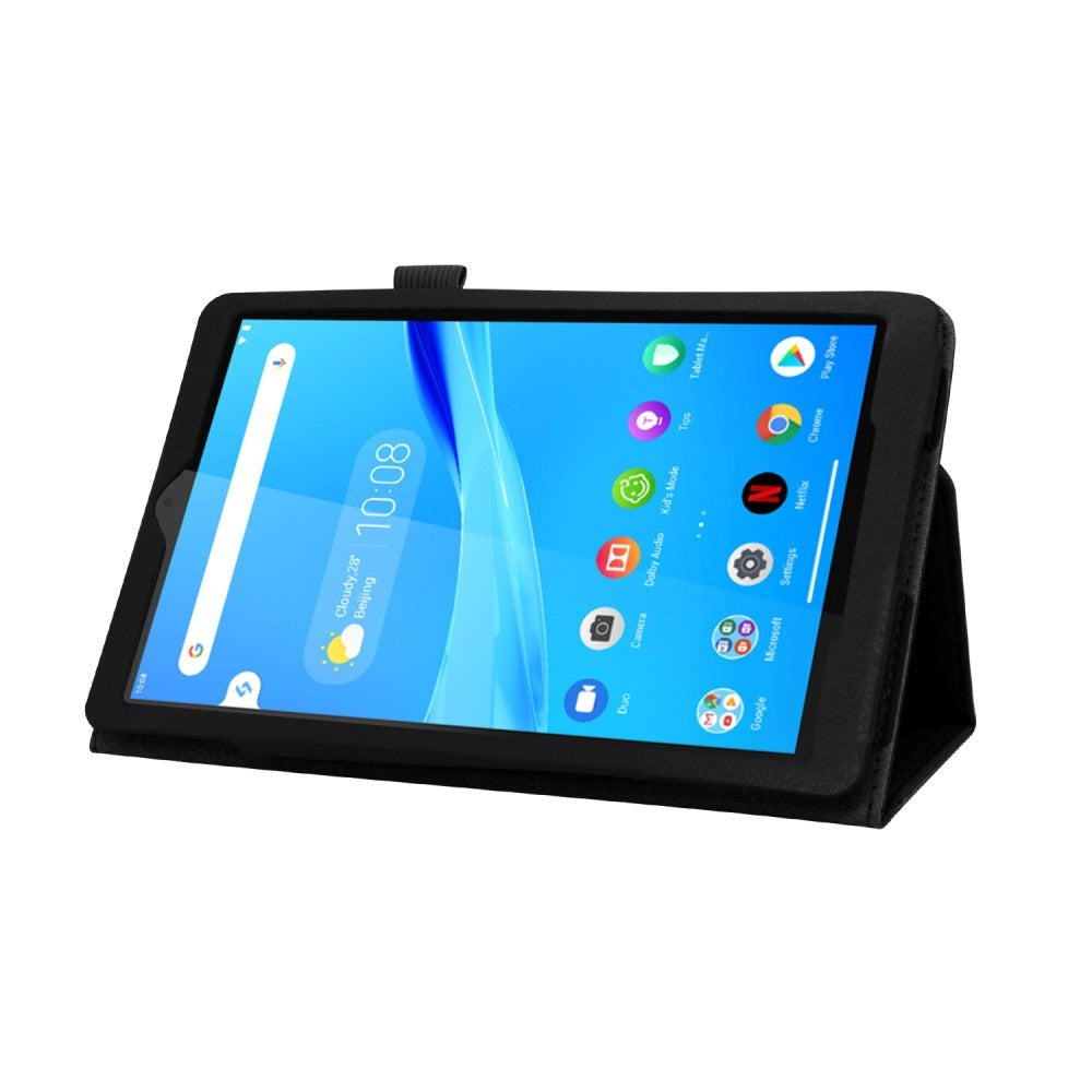 Lenovo Tab M8 (2nd Gen.) 8" Litchi Leather Case with Stand Function & Magnetic Lock - Black