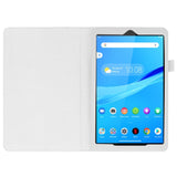 Lenovo Tab M8 (2nd Gen.) 8" Litchi Leather Case with Stand Function & Magnetic Lock - White