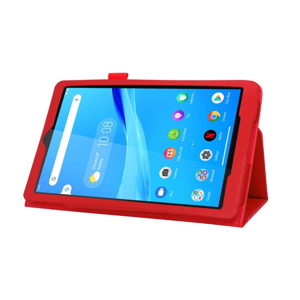 Lenovo Tab M8 (2nd Gen.) 8" Litchi Leather Case with Stand Function & Magnetic lock - Red