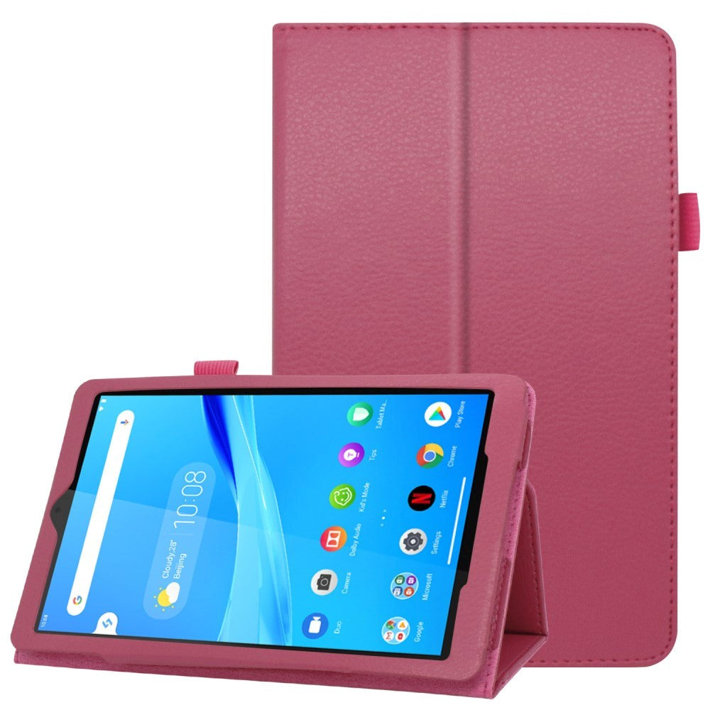 Lenovo Tab M8 (2nd Gen.) 8" Litchi Leather Case with Stand Function & Magnetic Lock - Pink