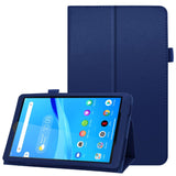 Lenovo Tab M8 (2nd Gen.) 8" Litchi Leather Case with Stand Function & Magnetic Lock - Blue