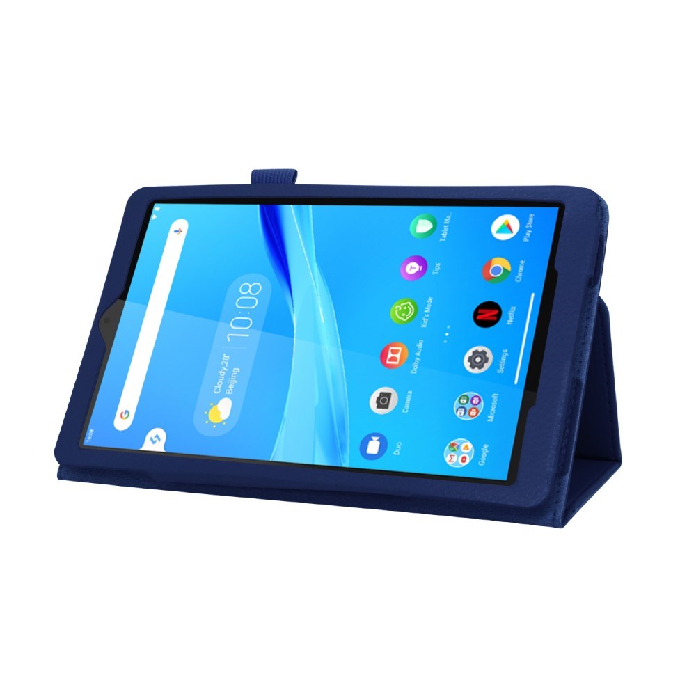 Lenovo Tab M8 (2nd Gen.) 8" Litchi Leather Case with Stand Function & Magnetic Lock - Blue