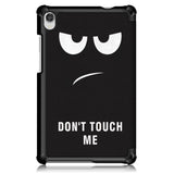 Lenovo Tab M8 (2nd Gen.) 8" Leather Case w. Folding & Standing - "Don't Touch Me"