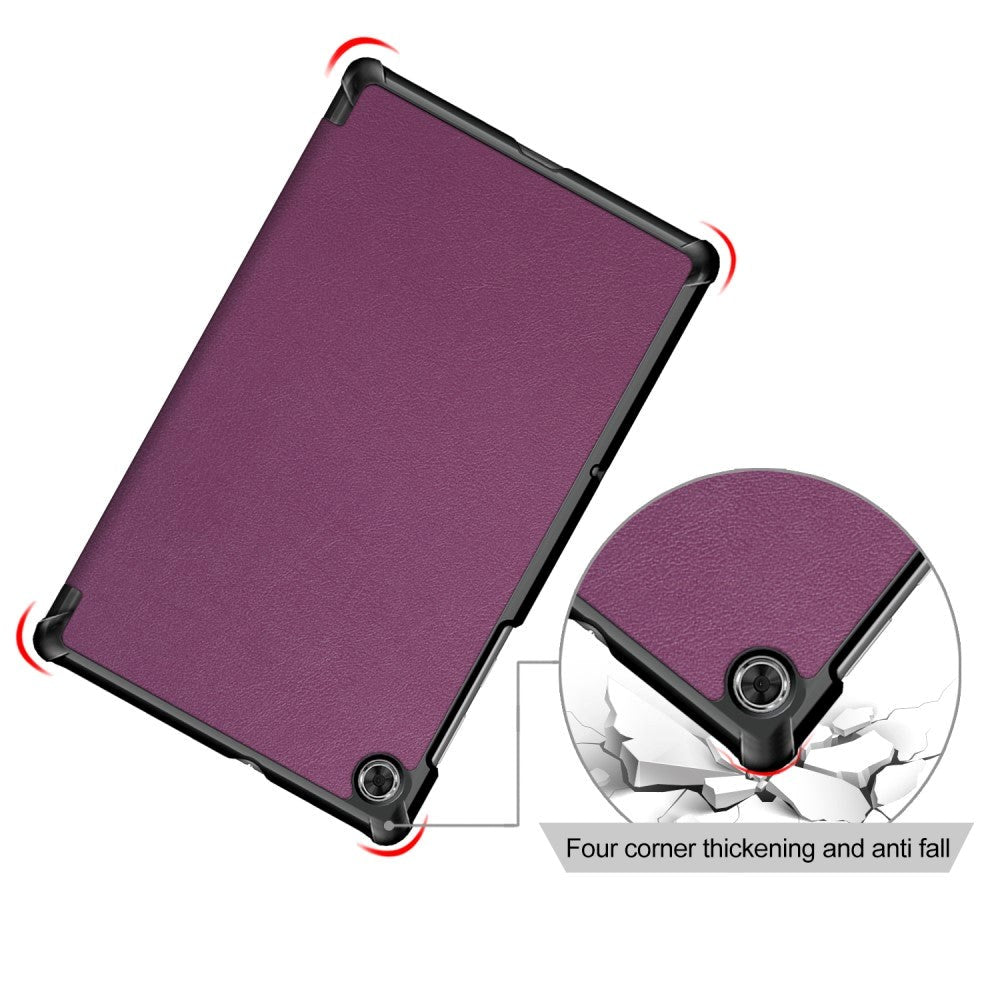 Lenovo Tab M10 FHD Plus 10.3" (TB-X606) Tri-Fold Leather Case - Purple