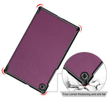 Lenovo Tab M10 FHD Plus 10.3" (TB-X606) Tri-Fold Leather Case - Purple