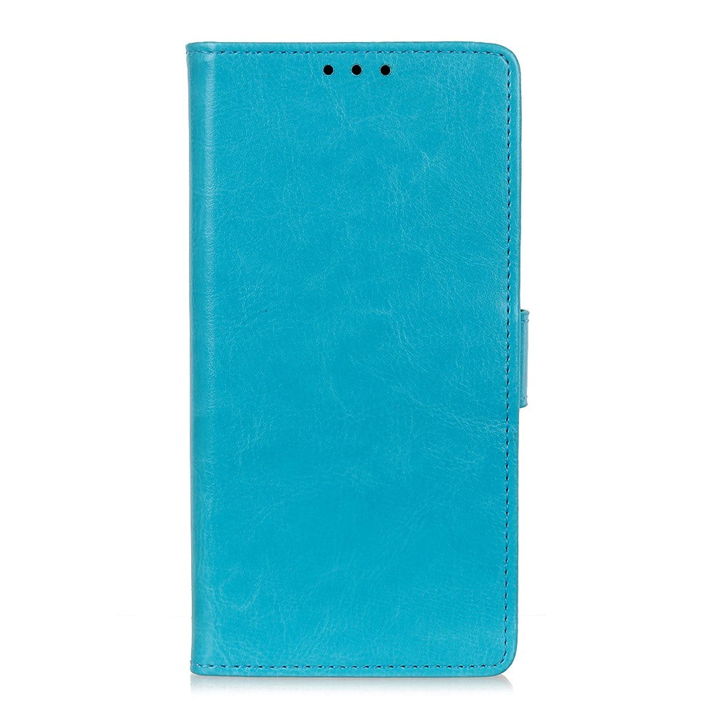 Motorola Edge+ (Plus) Neutral Leather Wallet Case - Blue