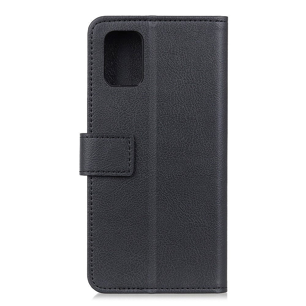 Motorola Moto E32 / E32s Leather Wallet Case - Black