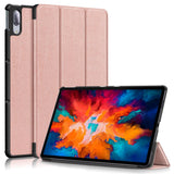 Lenovo Tab P11 Pro Tri-fold Flip Case w. Sleep / Wake-up Function - Rose Gold