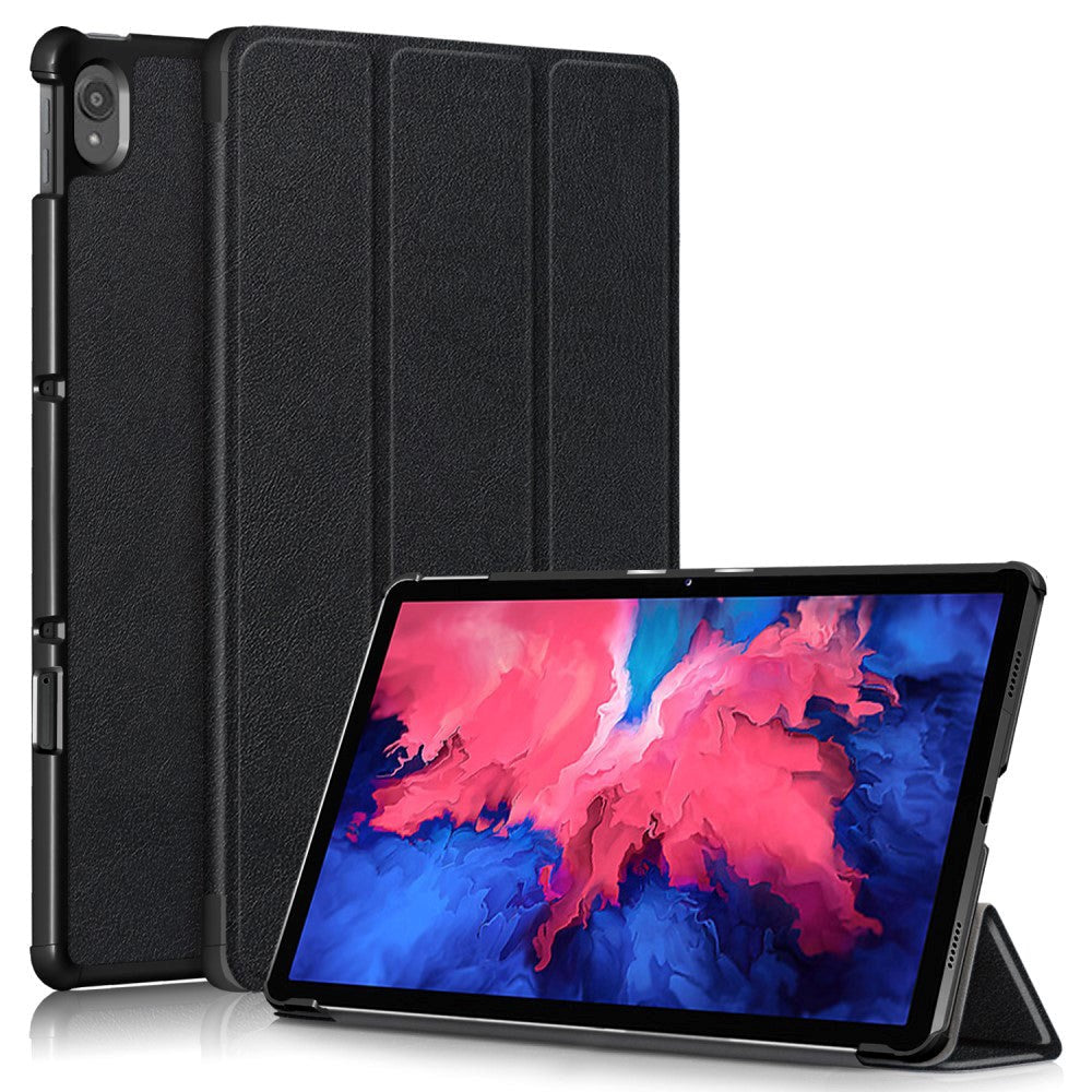 Lenovo Tab P11 / P11 (5G) / P11 Plus Tri-fold Flip Case w. Sleep / Wake-up Function - Black