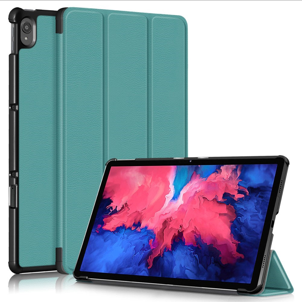 Lenovo Tab P11 / P11 (5G) / P11 Plus Tri-fold Flip Case with Sleep / Wake-Up Function - Green