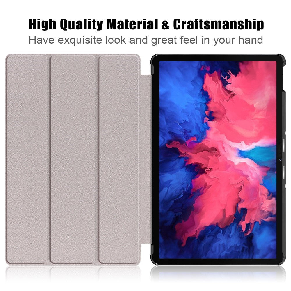 Lenovo Tab P11 / P11 (5G) / P11 Plus Tri-fold Flip Case with Sleep / Wake-Up Function - Green
