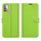 EIDERWOOD Motorola Moto G10 / G20 / G30 Faux Leather Flip Case with Cardholder & Stand Function - Green