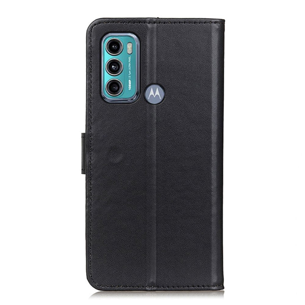 Motorola Moto G60 Leather Flip Case w. Wallet - Black