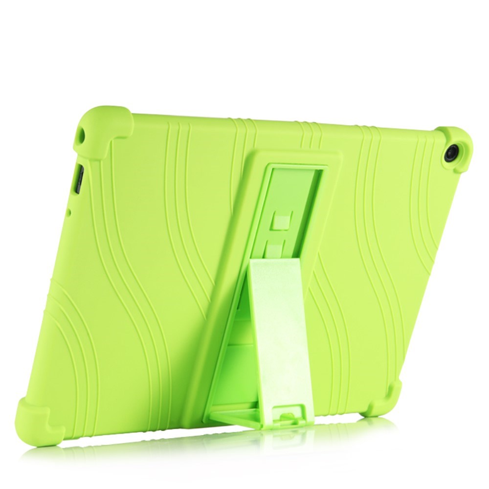 Lenovo Tab M10 FHD (TB-X605) Silicone Case w. Kickstand - Green