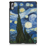 Lenovo Tab P11 Pro Tri-Fold Leather Case w. Pencil Holder - Starry Night