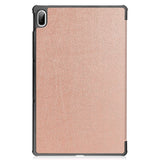 Lenovo Pad Plus Tri-Fold Leather Case - Rose Gold