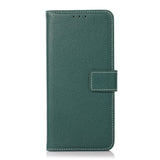 Motorola Moto G10 / G20 / G30 Litchi Leather Wallet Case - Green