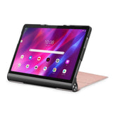 Lenovo Yoga Tab 11 Leather Case w. Stand - Rose Gold