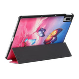 Lenovo Pad Pro / Tab P11 Pro Tri-Fold Leather Case - Colorful Butterflies