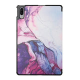 Lenovo Pad Pro / Tab P11 Pro Tri-Fold Leather Case - Purple Marble