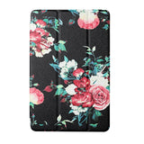 Lenovo Pad Pro / Tab P11 Pro Tri-Fold Leather Case - Roses