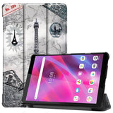 Lenovo Tab M8 (3rd Gen.) 8" Tri-fold Flip Case w. Auto Sleep/Wake Feature Function - Eiffel Tower