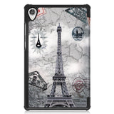 Lenovo Tab M8 (3rd Gen.) 8" Tri-fold Flip Case w. Auto Sleep/Wake Feature Function - Eiffel Tower