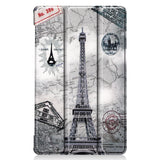 Lenovo Tab M8 (3rd Gen.) 8" Tri-fold Flip Case w. Auto Sleep/Wake Feature Function - Eiffel Tower