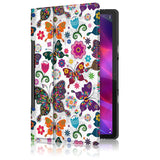 Lenovo Yoga Tab 11 Flip Case w. Standing Function - Butterflies & Flowers