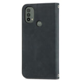 Motorola Moto E40 / E30 / E20 Soft leather Wallet Case - Black