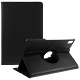 Lenovo Tab P12 Pro Leather Case w. 360 Degree Stand Function - Black