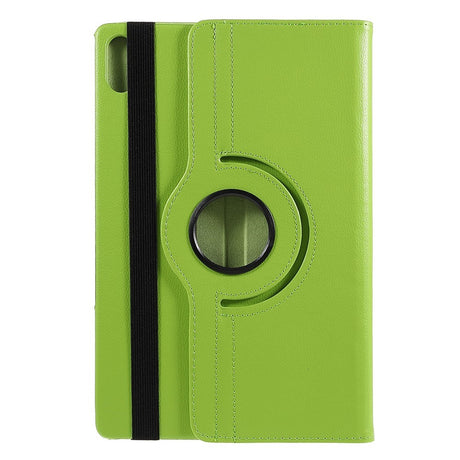 Lenovo Tab P12 Pro Leather Case w. 360 Degree Stand Function - Green