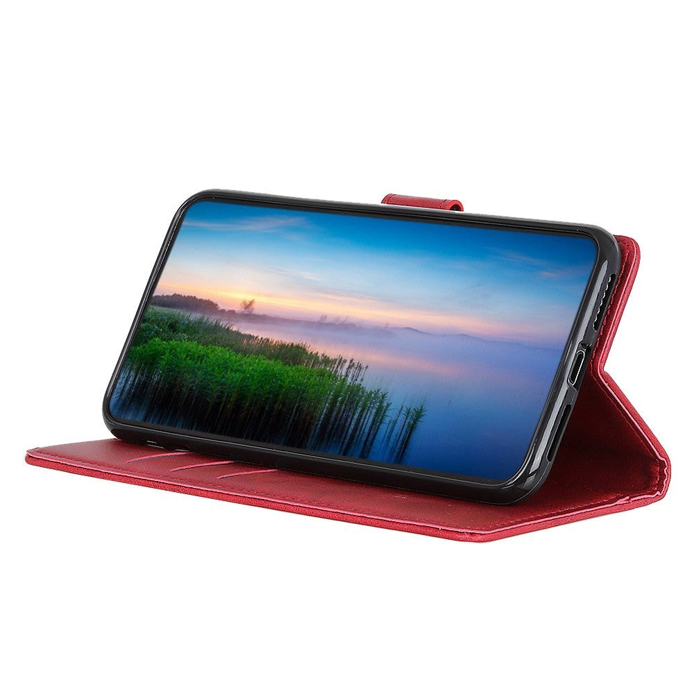 Motorola Edge 30 Pro Flip Case w. Card Holder & Stand Function - Red