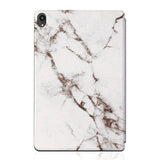 Lenovo Tab P11 / P11 (5G) / P11 Plus Tri-Fold Flip Case - Marble - White