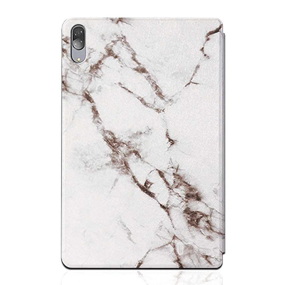 Lenovo Pad Pro Tri-Fold Flip Case - Marble - White