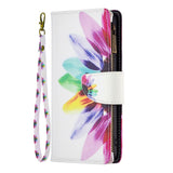 Motorola Moto G31 / G41 Artificial Leather Flip Case with Strap & XL Wallet - Colorful Flower