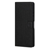 Motorola Moto G22 Litchi Texture Wallet Case & Stand Function - Black