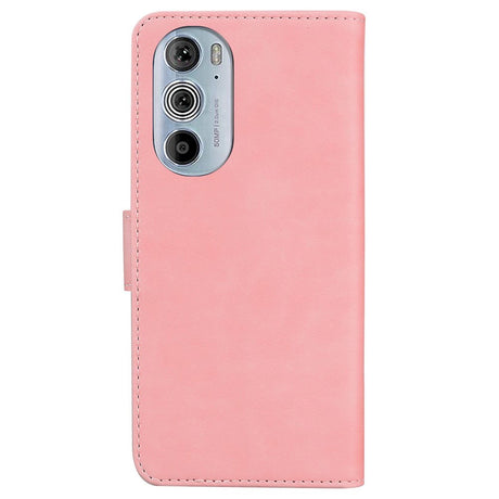 Motorola Edge 30 Pro Soft Artificial Leather Wallet Case - Pink