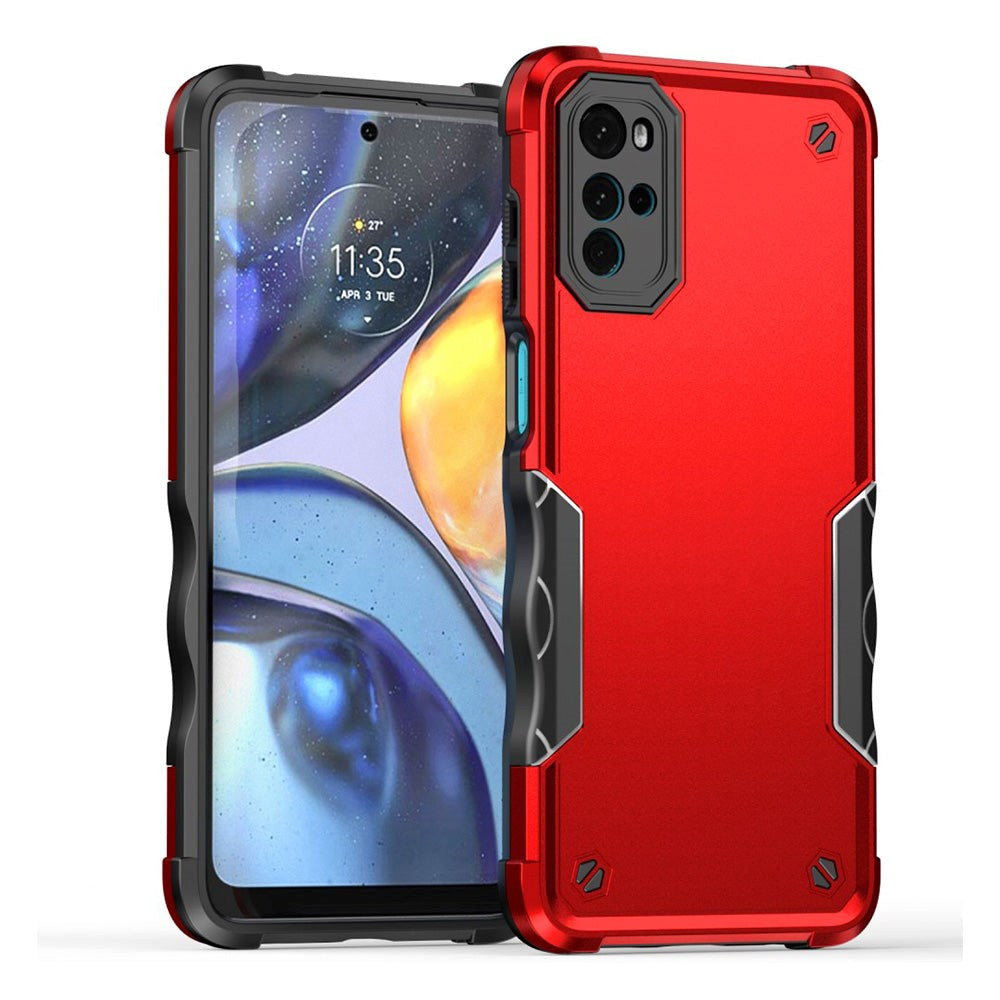 Motorola Moto G22 Hybrid Tough Case - Red