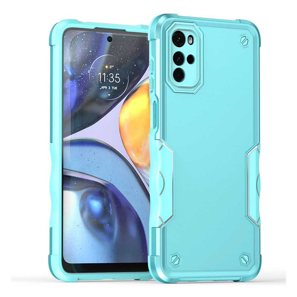 Motorola Moto G22 Hybrid Tough Case - Turquoise