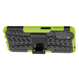 Motorola Moto G22 Cool Tyre Tough Case w. Stand - Black / Green